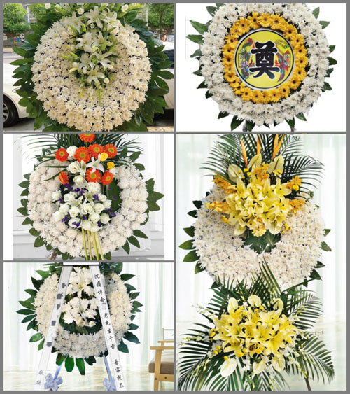 山东聊城茌平县冯官屯镇花圈速递